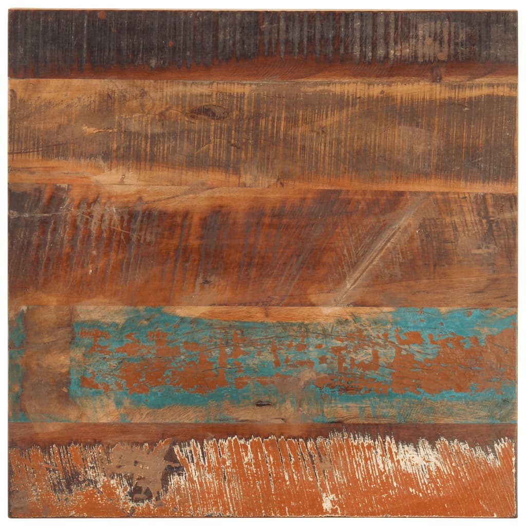 Square Table Top 60x60 cm 25-27 mm Solid Reclaimed Wood - Direct Imports