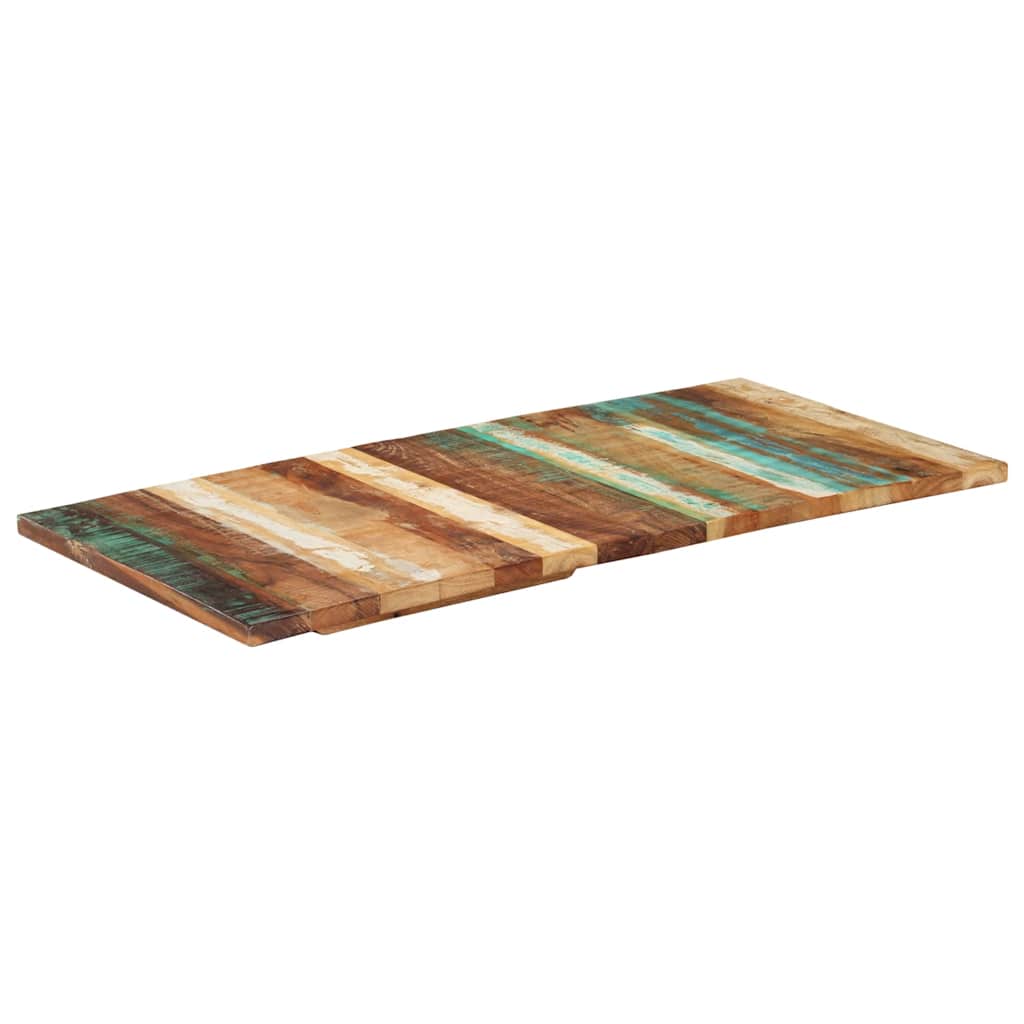 Rectangular Table Top 60x120 cm 25-27 mm Solid Reclaimed Wood - Discount Dealers