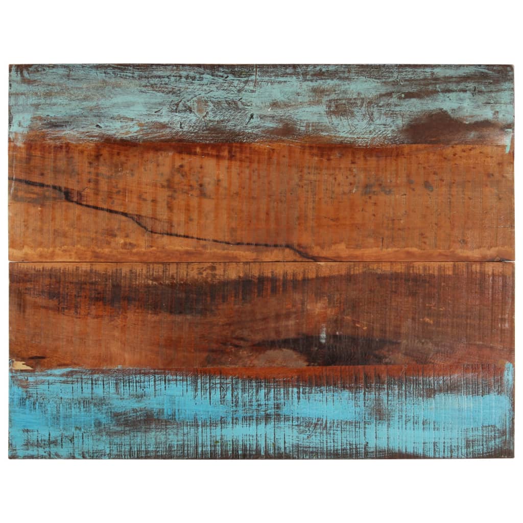 Rectangular Table Top 70x90 cm 25-27 mm Solid Reclaimed Wood - The Home Maker