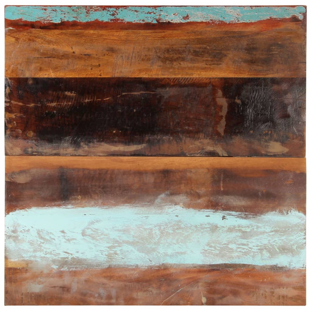 Square Table Top 80x80 cm 25-27 mm Solid Reclaimed Wood - Merlin Deals