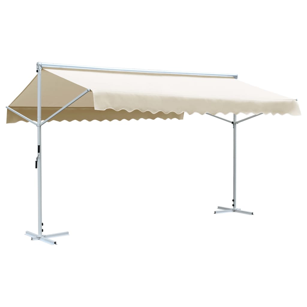 Free Standing Awning 500x300 cm Cream - Style and Chic
