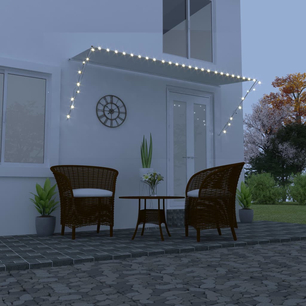 Retractable Awning with LED 350x150 cm Cream - Millennium Furniture
