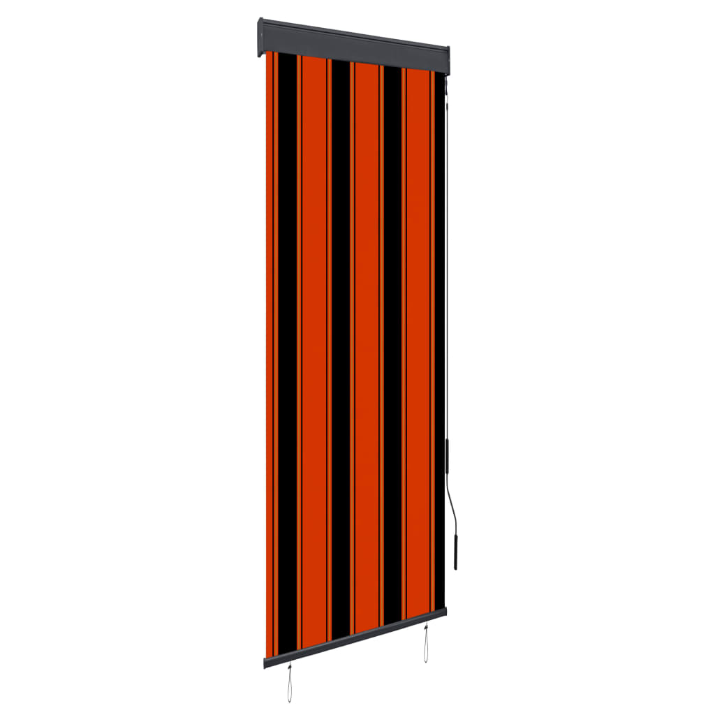 Outdoor Roller Blind 60x250 cm Orange and Brown - Decor Base