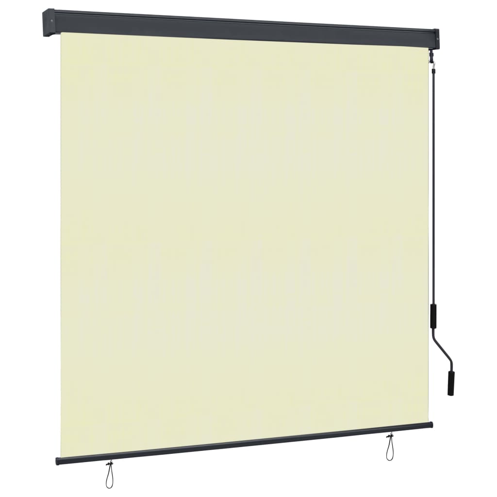Outdoor Roller Blind 160x250 cm Cream - Unbeatable Bargains