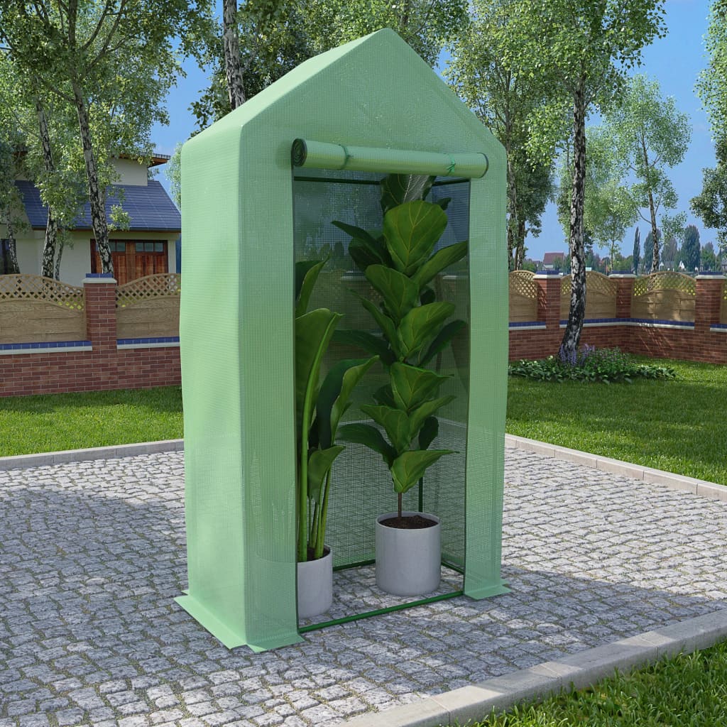 Greenhouse with Steel Frame 0.5 m2 1x0.5x1.9 m - Millennium Furniture