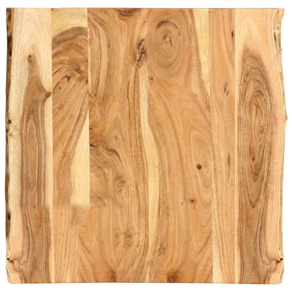 Table Top Solid Acacia Wood 58x(50-60)x2.5 cm - Decor Base