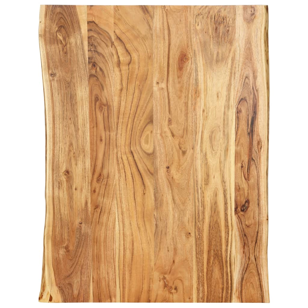 Table Top Solid Acacia Wood 80x(50-60)x2.5 cm - Discount Dealers