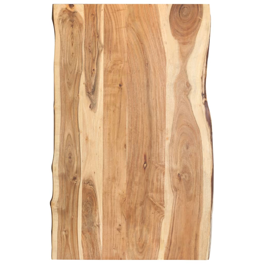 Table Top Solid Acacia Wood 100x(50-60)x3.8 cm - Merkel Designers