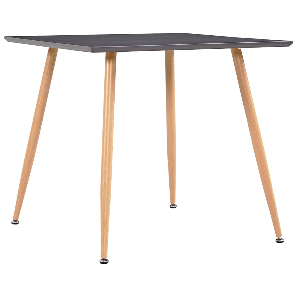 Dining Table Grey and Oak 80.5x80.5x73 cm MDF - Tyrell & Tyrell