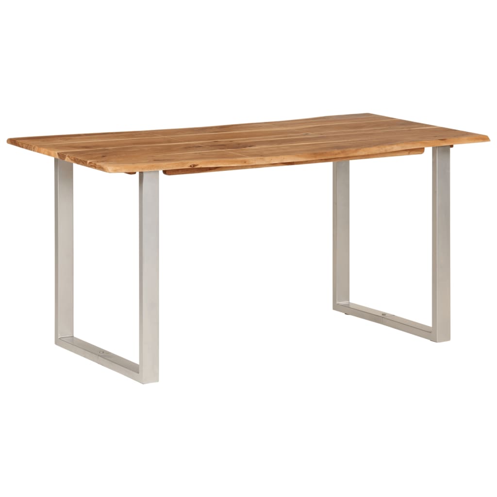 Dining Table 154x80x76 cm Solid Acacia Wood - The Home Maker