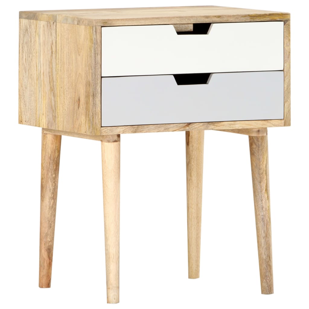 Bedside Table - DARTMOUTH Nightstand Multi Colour 47cm - Unbeatable Bargains