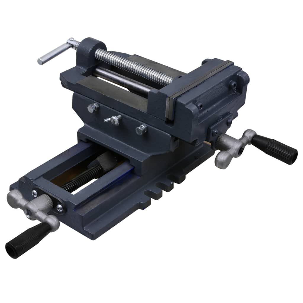 Manually Operated Cross Slide Drill Press Vice 127 mm - R and M Furniture