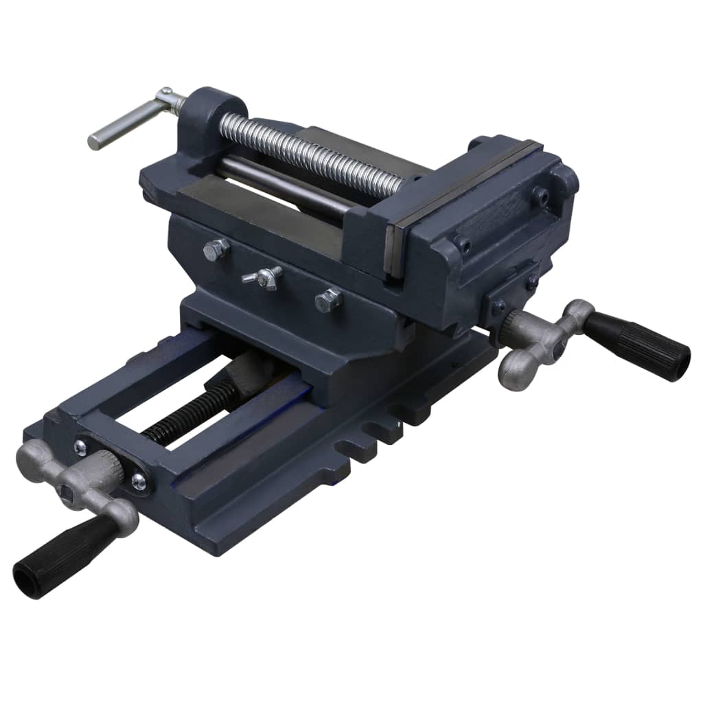 Manually Operated Cross Slide Drill Press Vice 150 mm - Design Hut