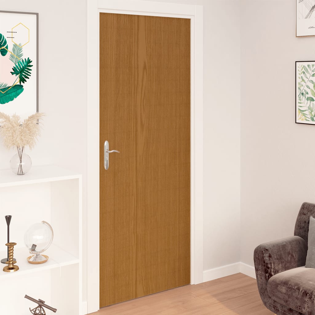 Self-adhesive Door Films 2 pcs Light Oak 210x90 cm PVC - Decor Base