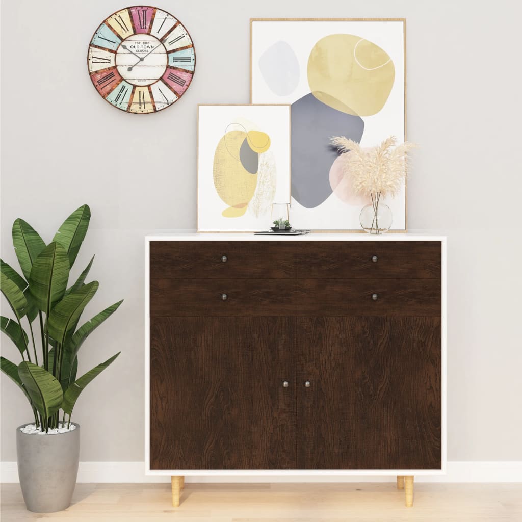 Self-adhesive Furniture Film Dark Oak 500x90 cm PVC - Merlin Deals