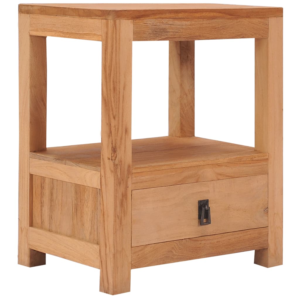 Bedside Table - CARDIFF Lux Nightstand Natural 40cm - Style and Chic
