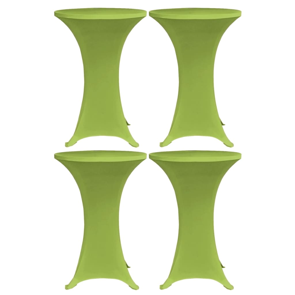 Stretch Table Cover 4 pcs 60 cm Green - Brittle & Co