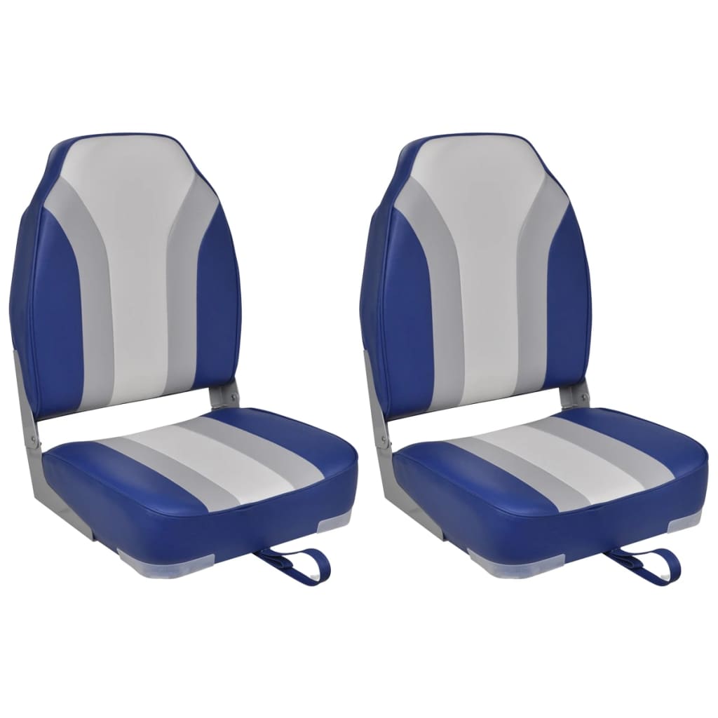 Foldable Boat Chairs 2 pcs High Backrest - Direct Imports