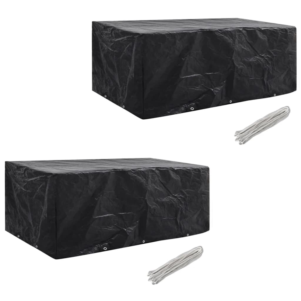 Garden Furniture Covers 2pcs 8 Person Poly Rattan 229x113cm - The Home Maker