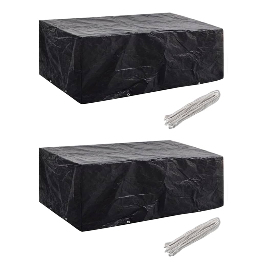 Garden Furniture Covers 2 pcs 8 Eyelets 200x160x70 cm - Millennium Furniture