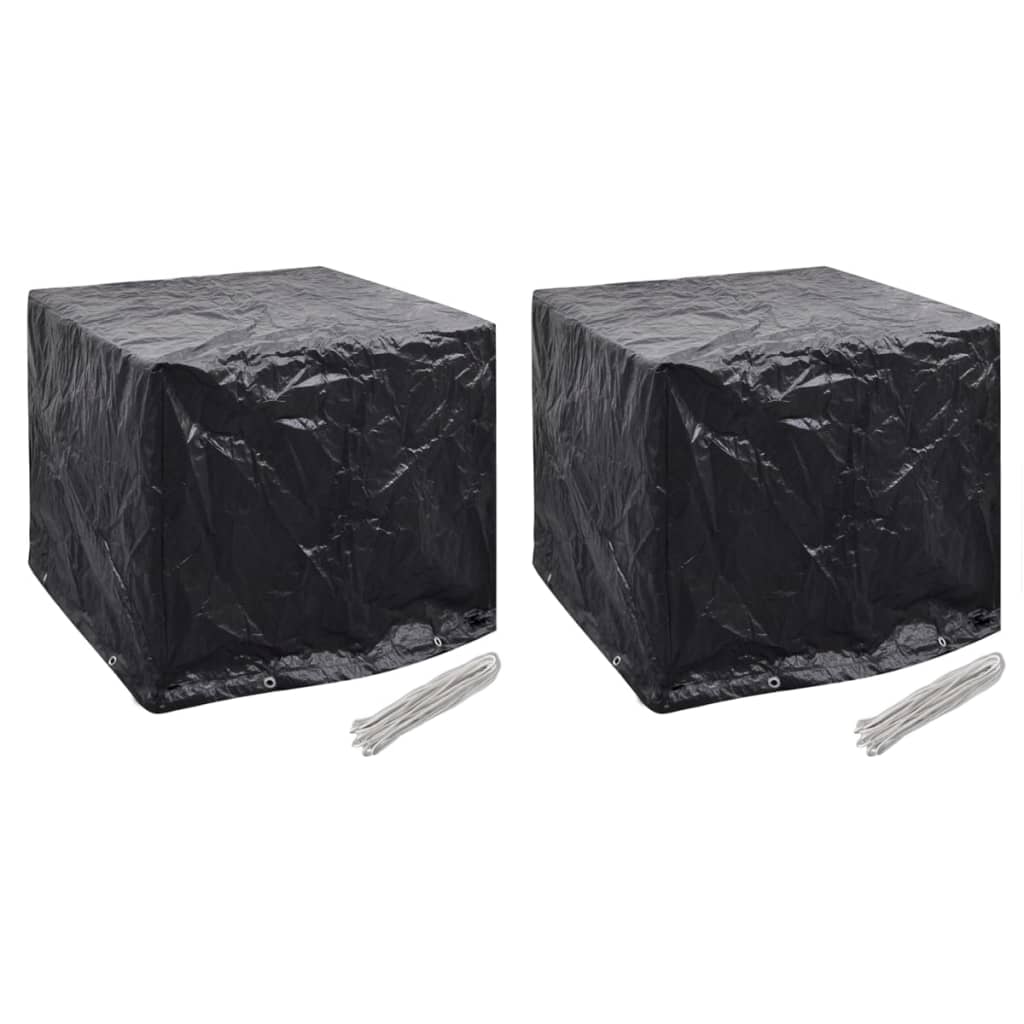 Garden Water Tank Covers 2 pcs 8 Eyelets 116x100x120 cm - Millennium Furniture