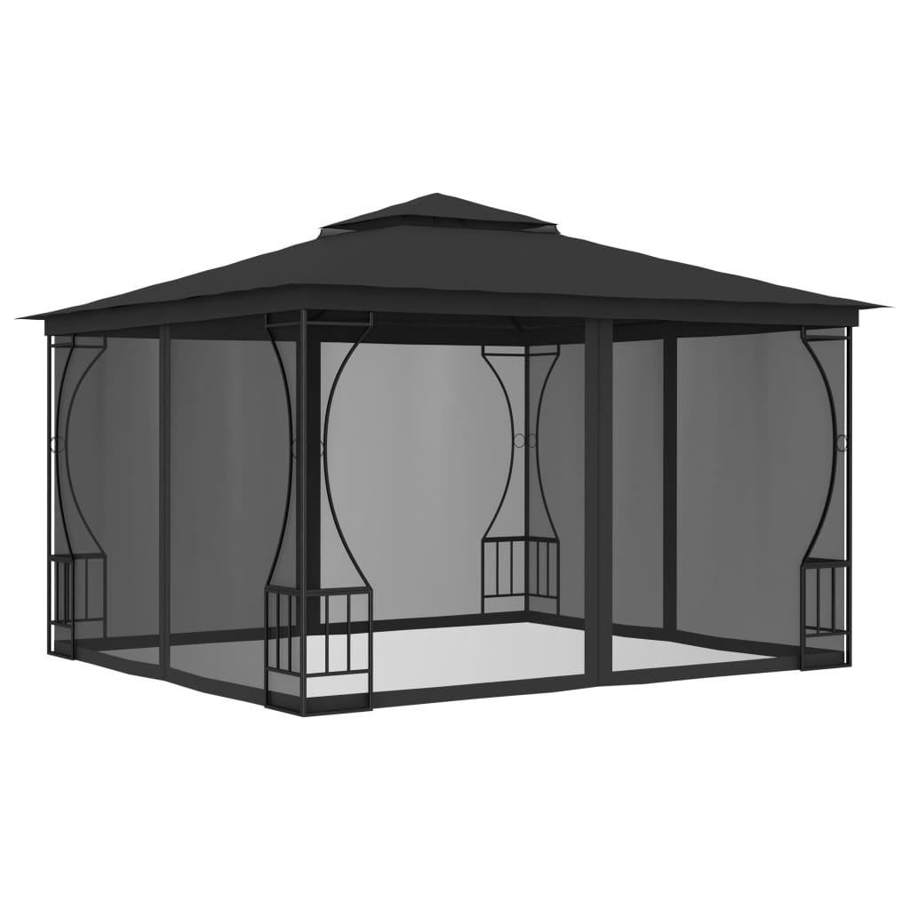 Gazebo with Nets 300x300x265 cm Anthracite - Casper Homes