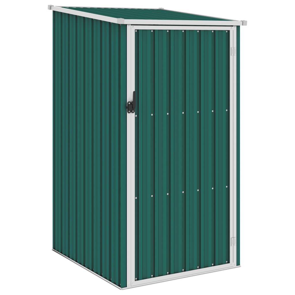 Garden Shed Green 87x98x159 cm Galvanised Steel - Discount Dealers