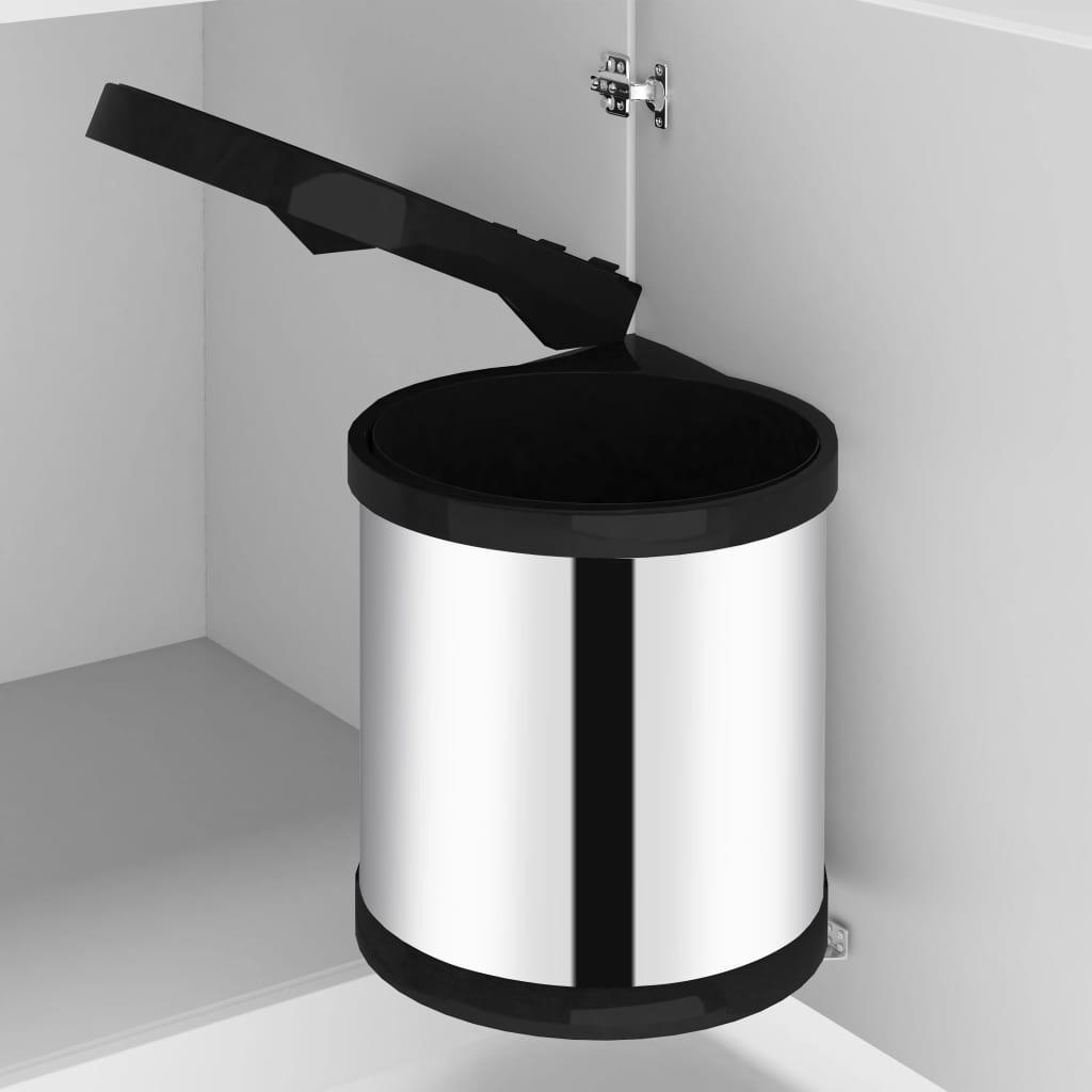Kitchen Built-in Dust Bin Stainless Steel 8 L - Merkel Designers