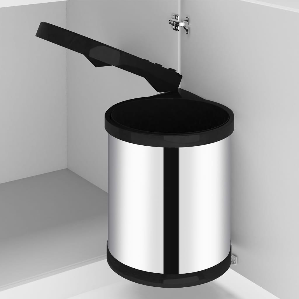 Kitchen Built-in Dust Bin Stainless Steel 12 L - The Home Maker