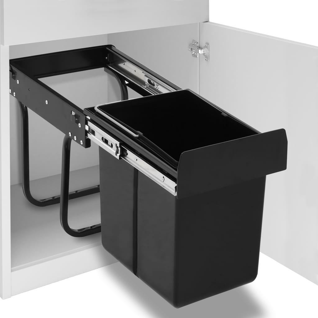 Kitchen Cupboard Pull-out Dustbin Soft-Close 20 L - Merlin Deals