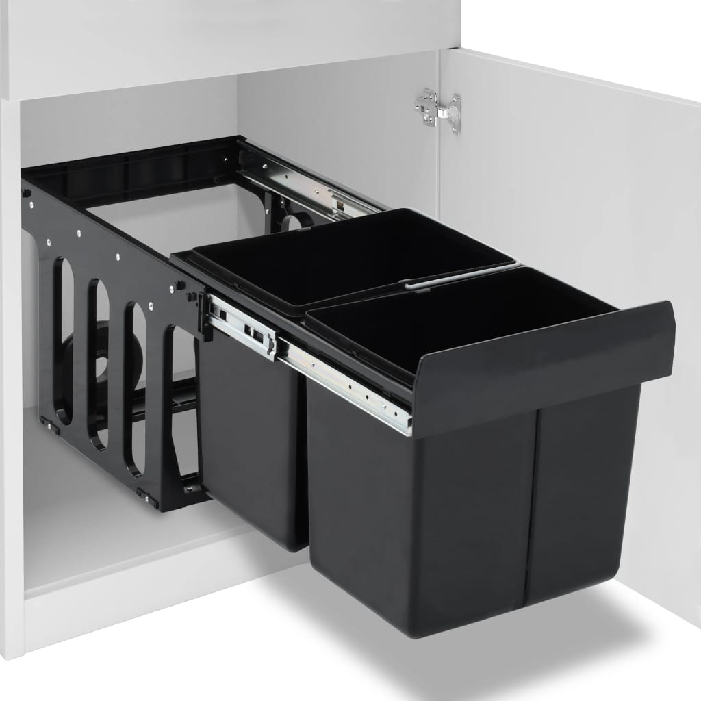 Kitchen Cupboard Pull-out Dustbin Soft-Close 36 L - Tyrell & Tyrell