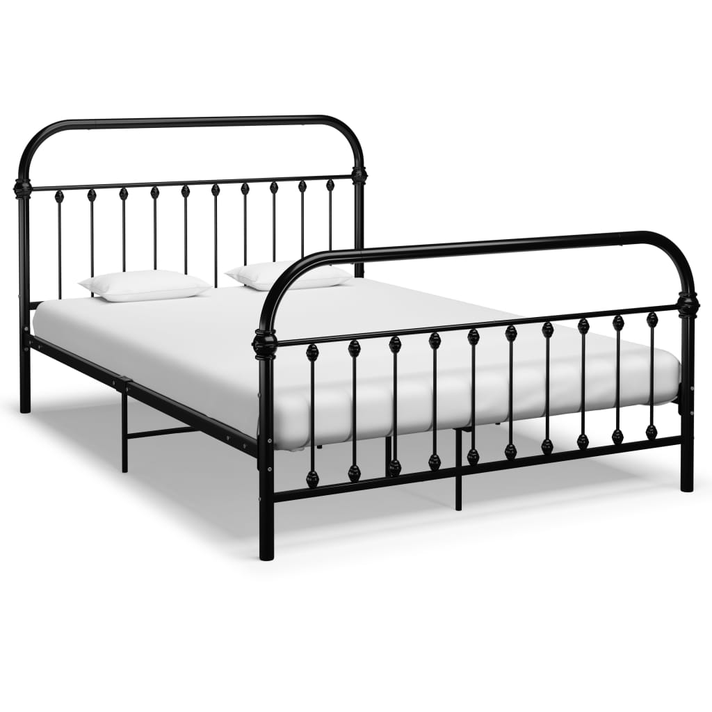 Bed Frame Black Metal 120x200 cm - The Home Maker