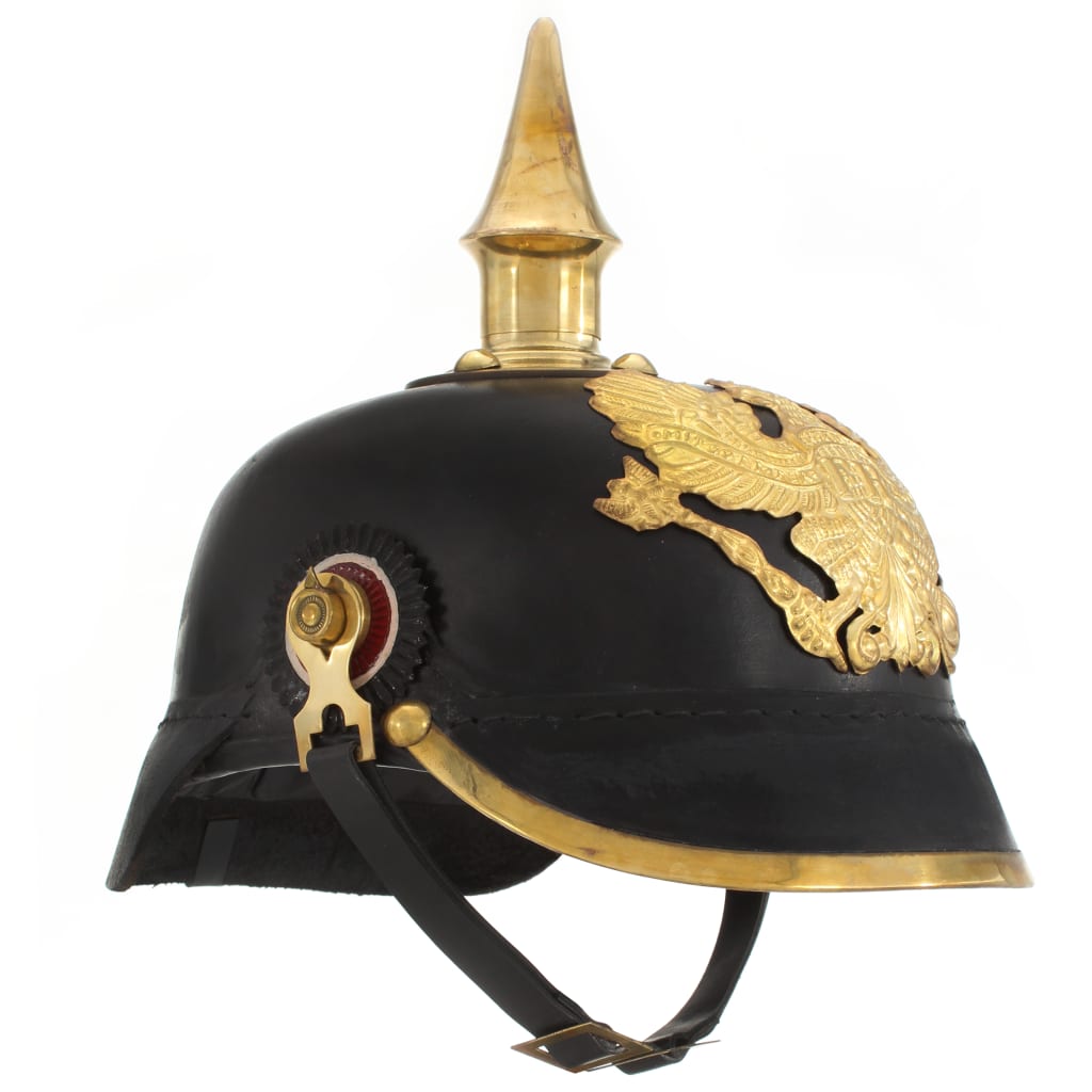 Morli German Prussian Helmet Antique Replica LARP Black Steel - Merlin Deals
