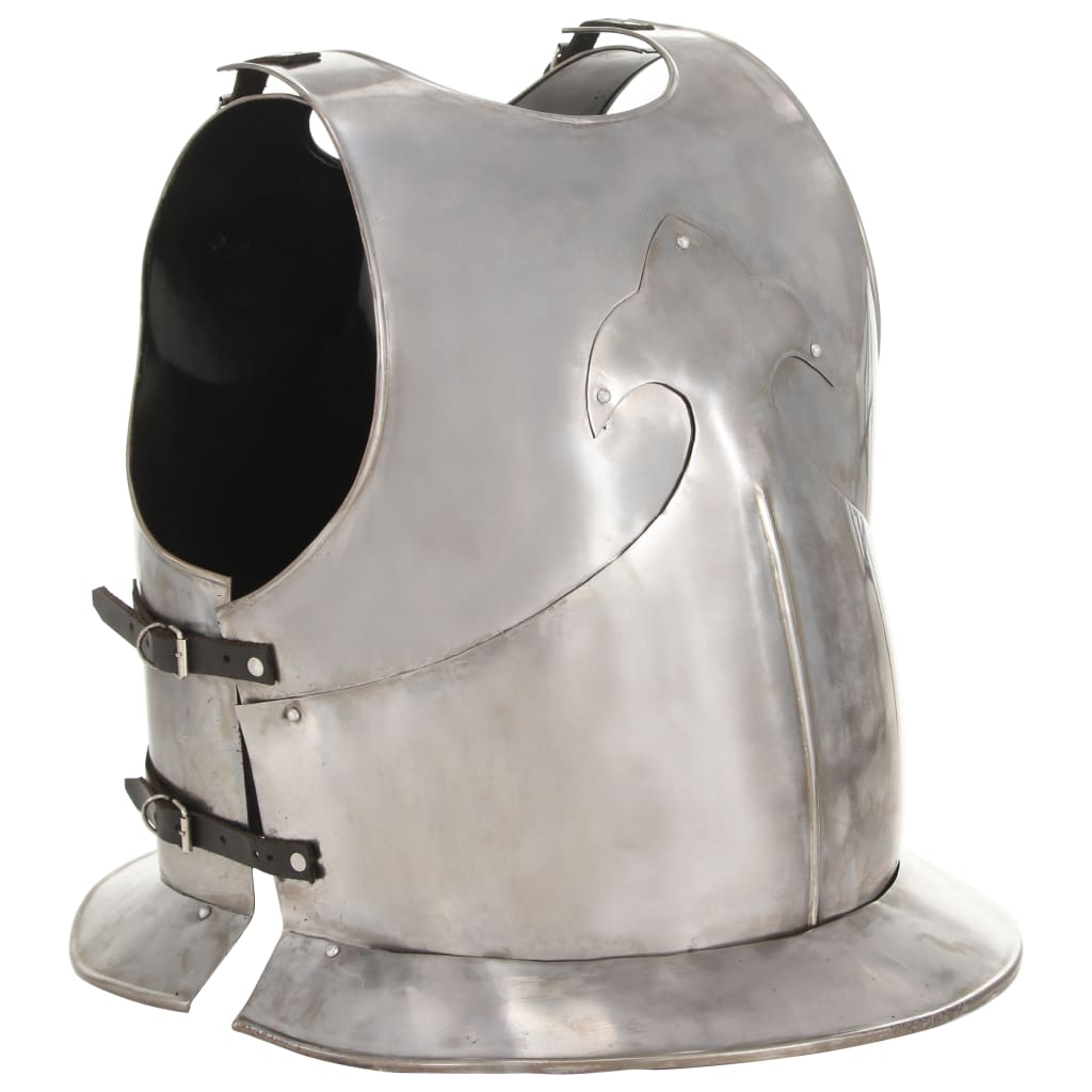 Morli Medieval Knight Body Armour Cuirass Replica LARP Silver Steel - Merlin Deals