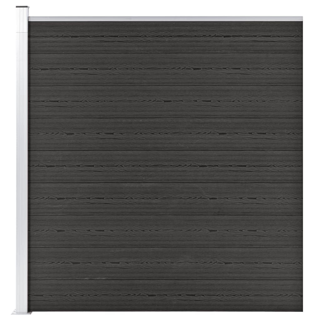 Garden Fence WPC 175x186 cm Grey - Direct Imports