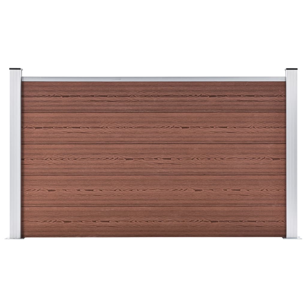 Garden Fence WPC 180x105 cm Brown - The Home Maker