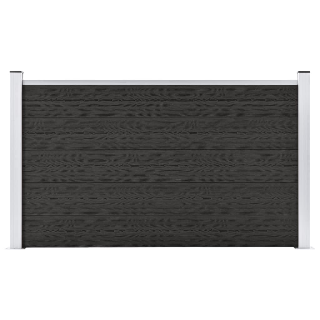 Garden Fence WPC 180x105 cm Grey - Unbeatable Bargains