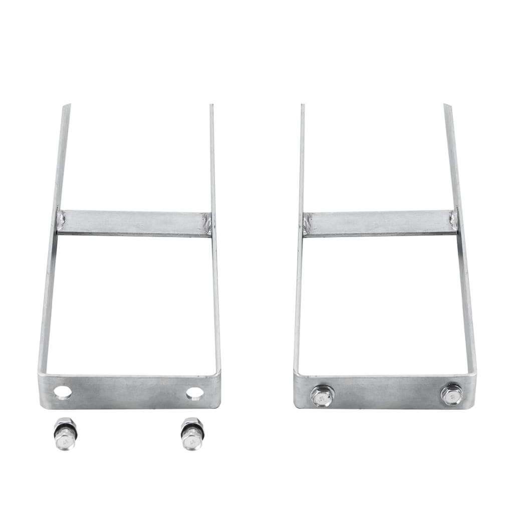 Fence Ground Spikes 2 Pcs for WPC Fence Steel 40cm - Design Hut