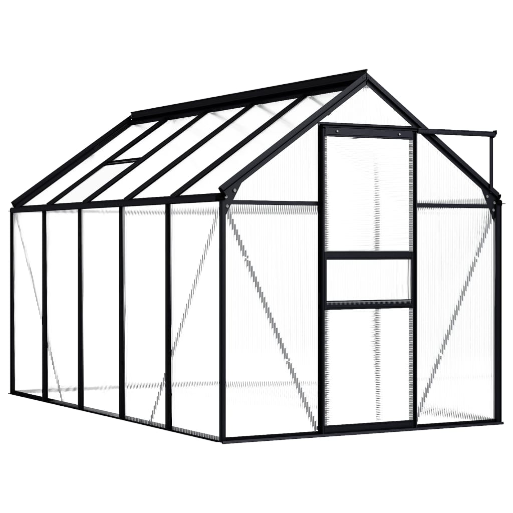 Greenhouse Anthracite Aluminium 5.89 m2 - Style and Chic