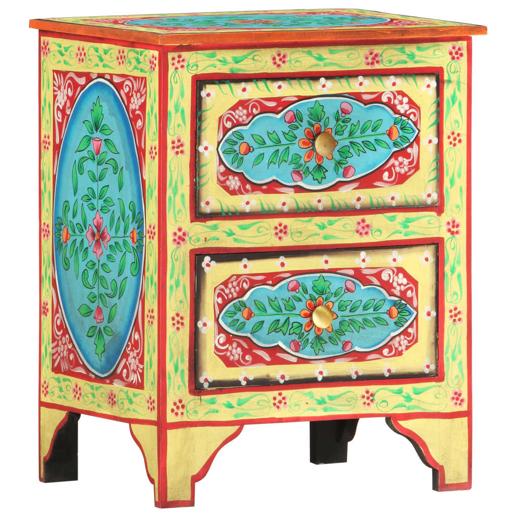Bedside Table - AMHERST Len Nightstand MultiColour 40cm - The Home Maker