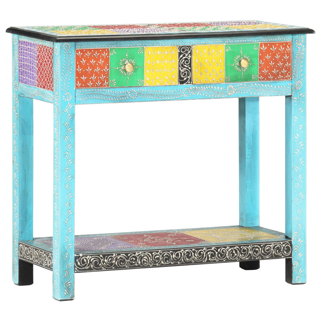 Hand Painted Console Table 80x35x75 cm Solid Mango Wood - Direct Imports