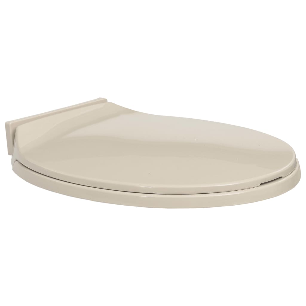Soft-Close Toilet Seat Apricot Oval - Merlin Deals