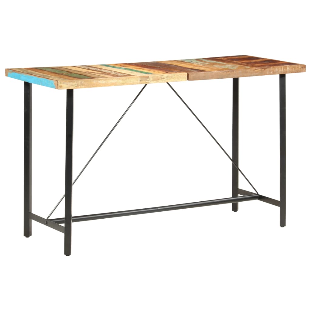 Bar Table 180x70x107 cm Solid Reclaimed Wood - Direct Imports