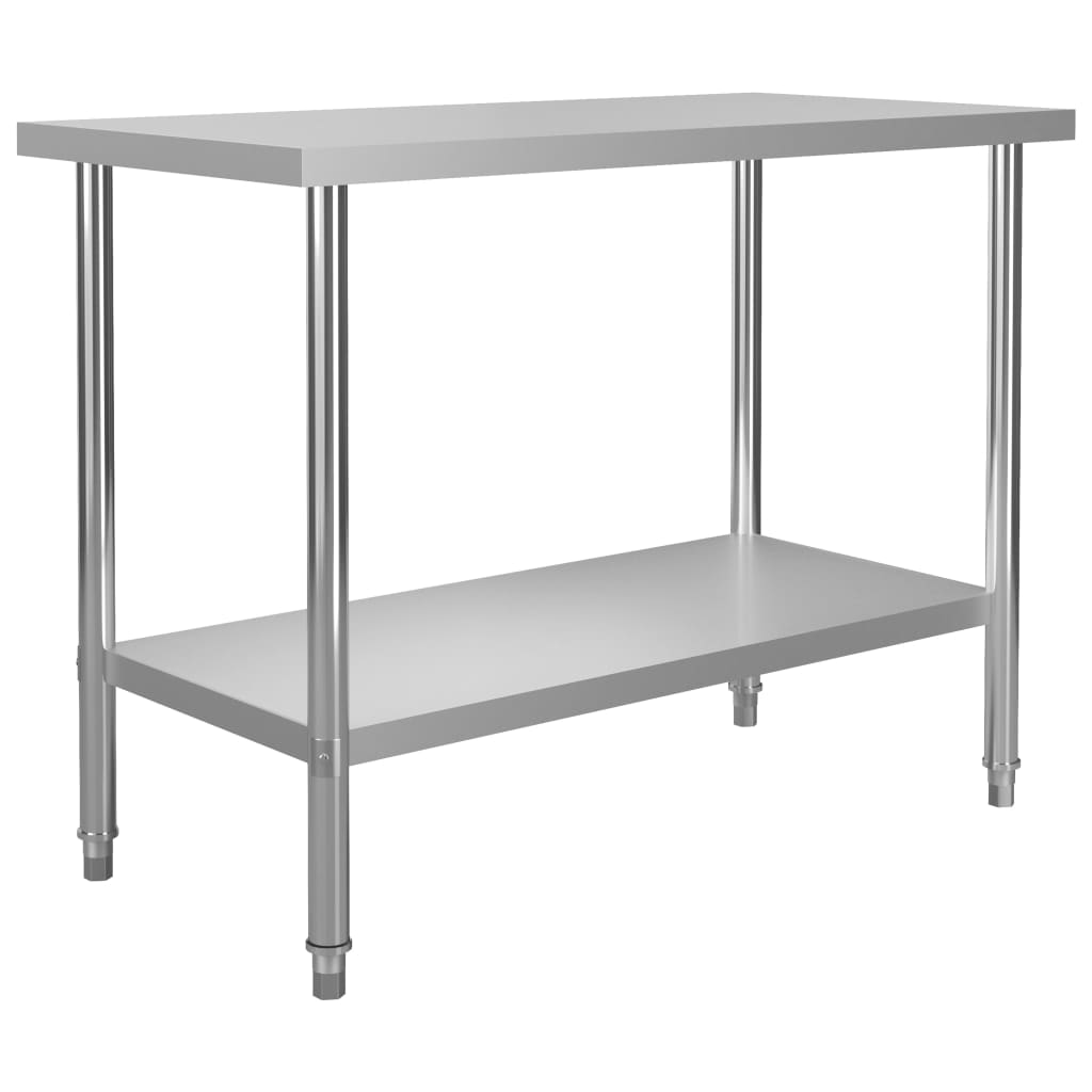 Kitchen Work Table 120x60x85 cm Stainless Steel - Merkel Designers