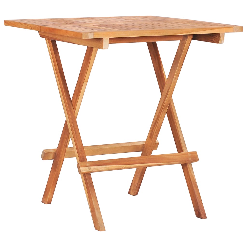 Folding Bistro Table 60x60x65 cm Solid Teak Wood - R and M Furniture
