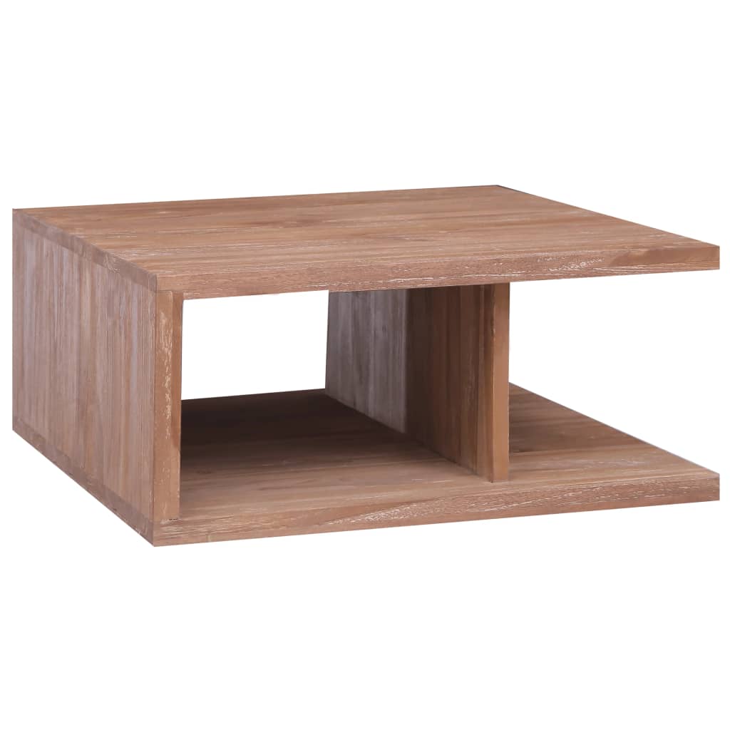 Coffee Table 70x70x30 cm Solid Teak Wood - Merkel Designers