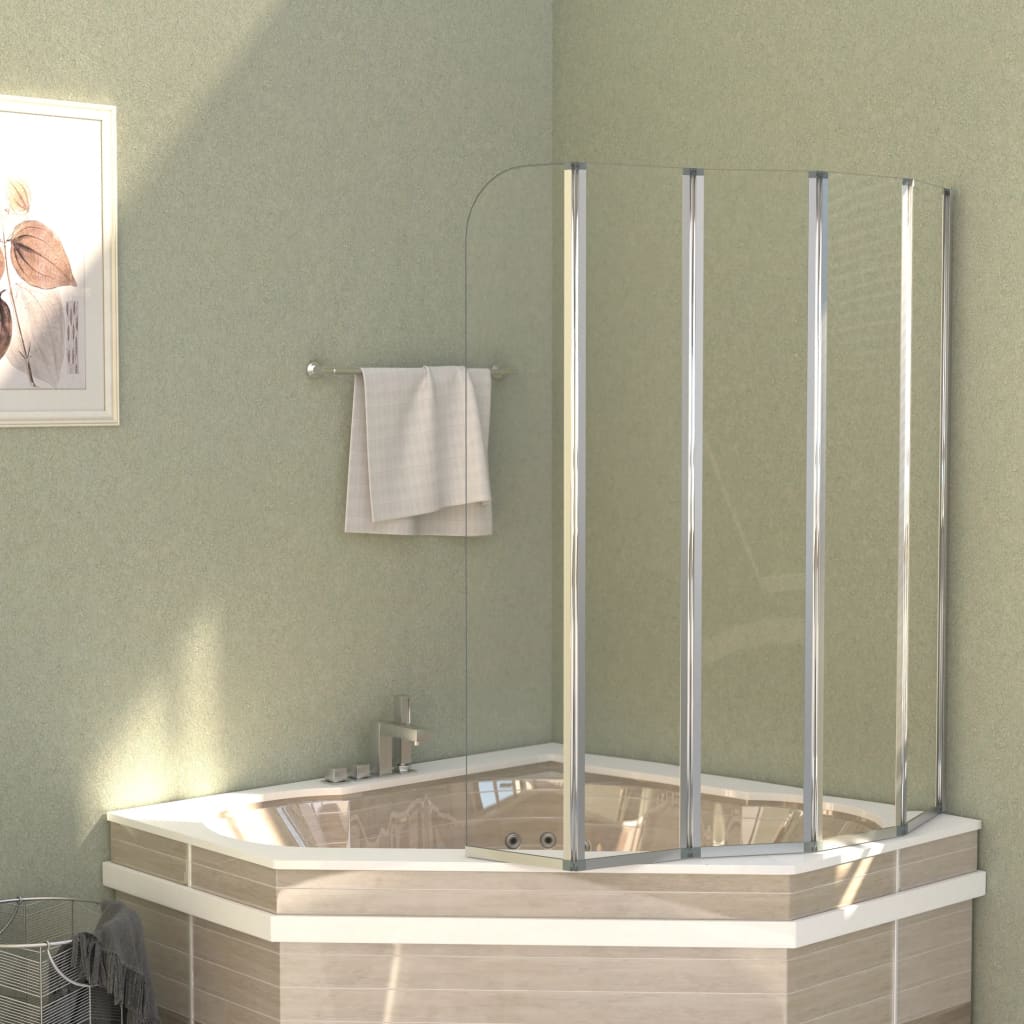 Bath Enclosure 120x140 cm Tempered Glass Transparent - Merkel Designers