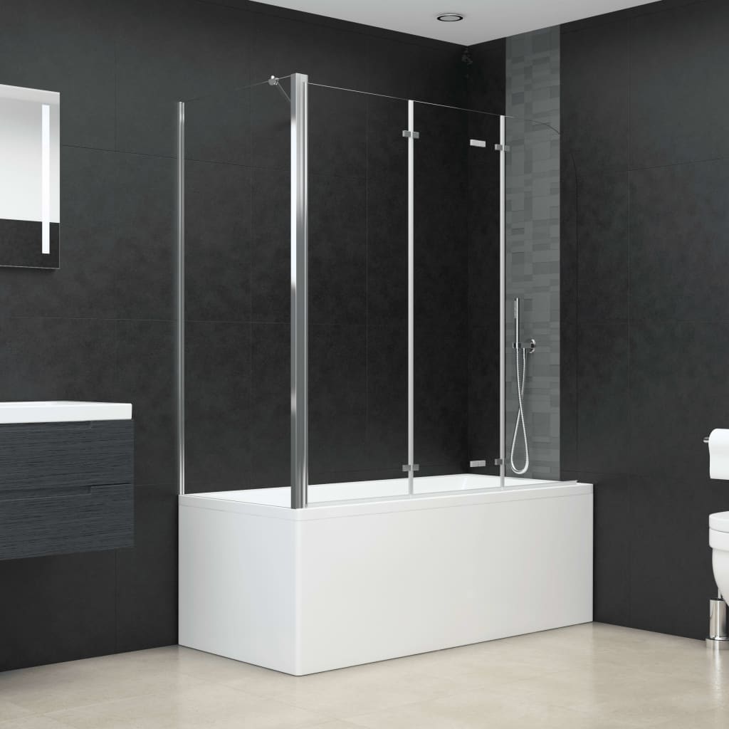 Bath Enclosure 120x69x130 cm Tempered Glass Transparent - Brittle & Co