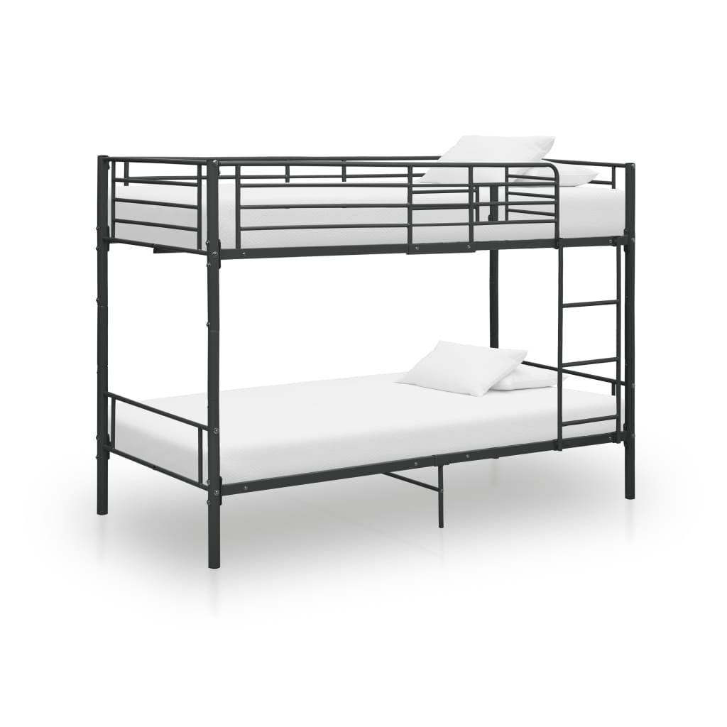 Bunk Bed Black Metal 90x200 cm - Style and Chic