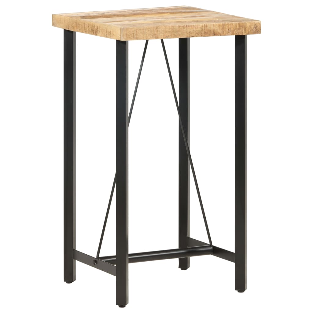 Bar Table 60x60x107 cm Rough Mango Wood - Discount Dealers